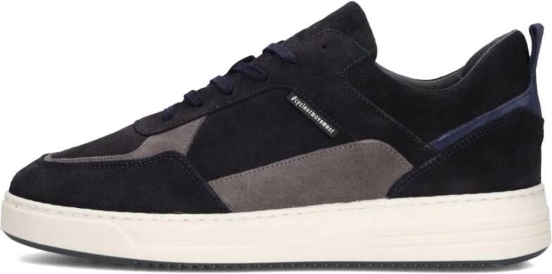 Cycleur de Luxe Blauwe Suède Stijlvolle Sneakers voor Heren