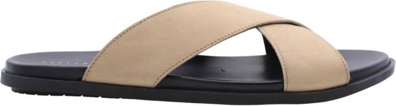 Cycleur de Luxe Stijlvolle Zomer Slippers Beige Heren