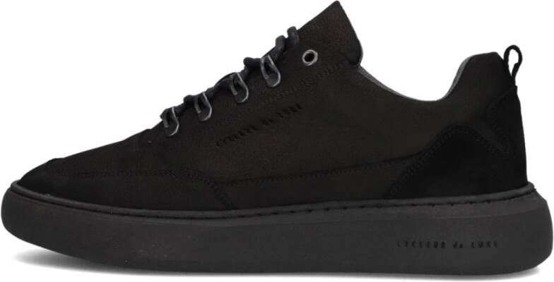 Cycleur de Luxe Zwarte Suède Stijlvolle Heren Sneakers
