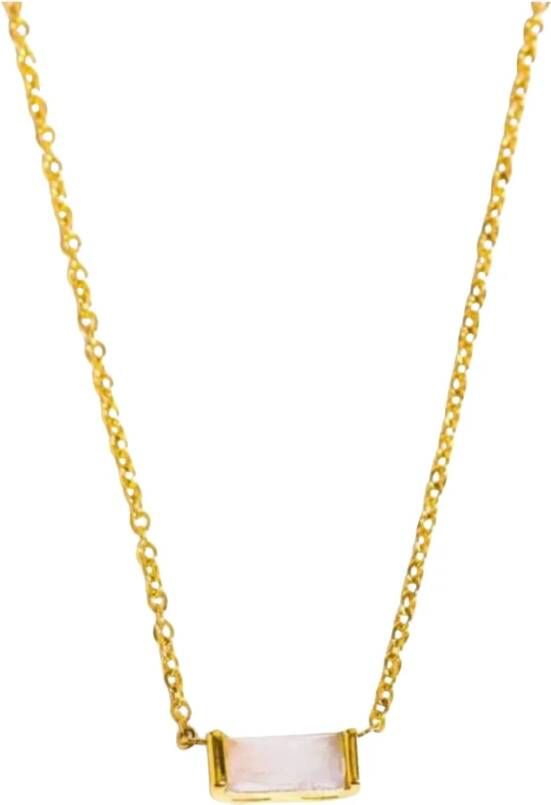 Dansk Copenhagen Opal Geboortesteen Ketting Love Waterdicht