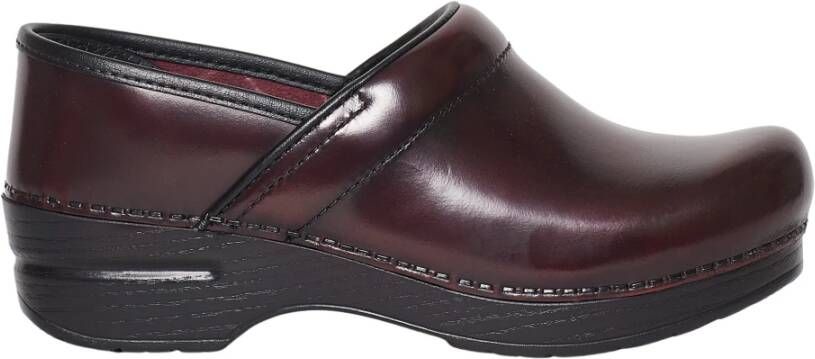Dansko Bruin leren instappers Brown Dames