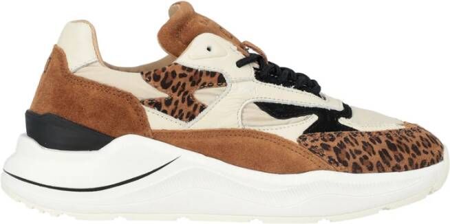 D.a.t.e. Animalier Taupe Mode Sneakers