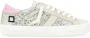 D.a.t.e. Beige en Platinum Glitter Low-Top Sneaker - Thumbnail 1