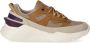 D.a.t.e. Beige Fuga Method Sneaker met Paarse Details Beige Dames - Thumbnail 1