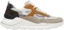 D.a.t.e. Beige hardloopschoen met oranje en lila accenten Multicolor Dames - Thumbnail 1