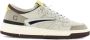 D.a.t.e. Beige Leren Sneaker met Diverse Details - Thumbnail 1