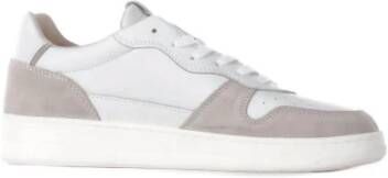 D.a.t.e. Beige Leren Sneakers Date Logo