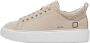 D.a.t.e. Beige Leren Sneakers met Teddy Stof Inzet Beige Dames - Thumbnail 5