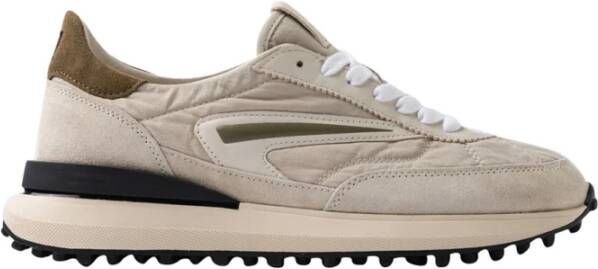 D.a.t.e. Beige Nylon Sneakers voor Heren