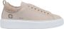 D.a.t.e. Beige Leren Sneakers met Teddy Stof Inzet Beige Dames - Thumbnail 1