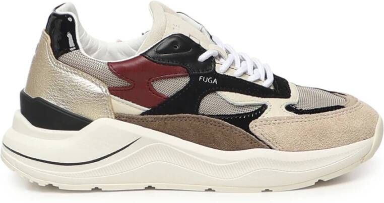 D.a.t.e. Beige Sneakers Fuga Dragon