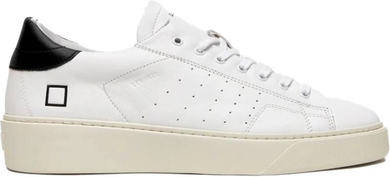 D.a.t.e. Beige Sneakers met Leren Details White Heren
