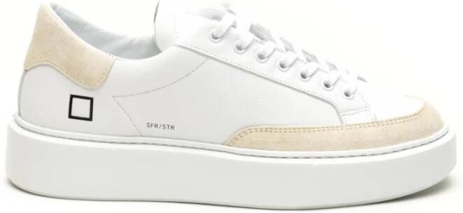 D.a.t.e. Beige Sneakers met Streep Detail