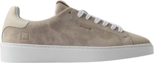 D.a.t.e. Beige Suède Lage Sneakers