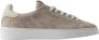 D.a.t.e. Beige Suède Sneakers met Leren Detail Beige Heren - Thumbnail 1