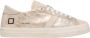D.a.t.e. Beige Suède Sneakers met Platinadetail - Thumbnail 1