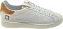 D.a.t.e. Blauwe suède sneaker met oranje detail White Heren - Thumbnail 1