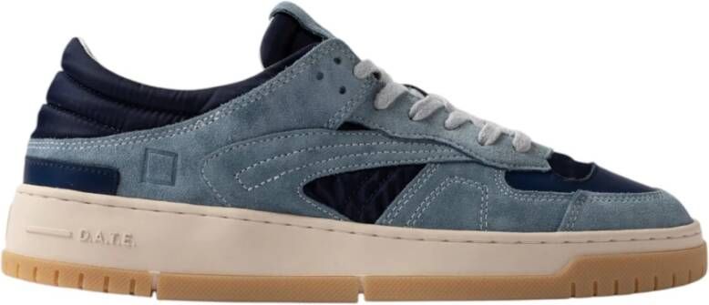 D.a.t.e. Blue Sneaker Torneo Collar Mono