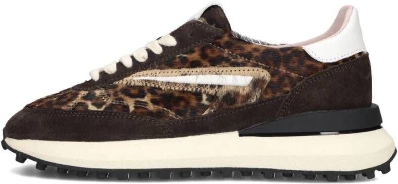 D.A.T.E Lage Sneakers Dames Athleta Maat: 40 Materiaal: Ponyhair Kleur: Bruin