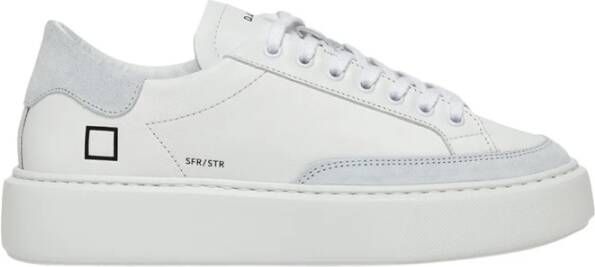 D.a.t.e. Cloud White Leren Sneakers White Dames