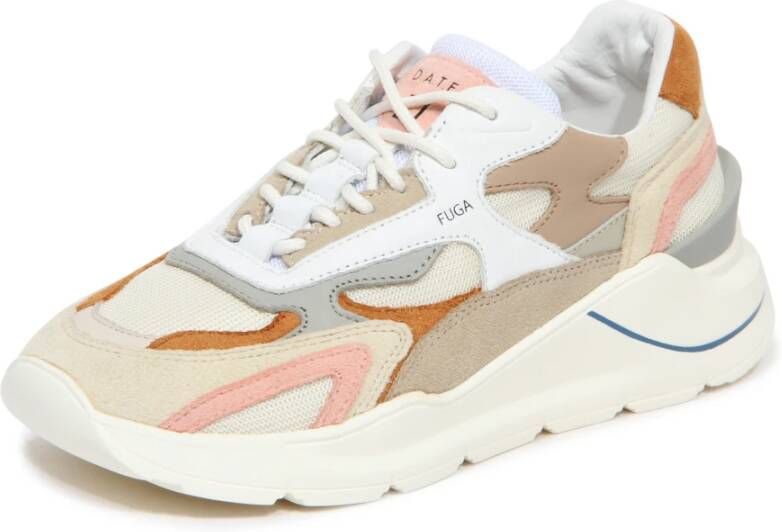 D.a.t.e. Colored Cream Fuga Sneakers