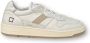 D.a.t.e. Witte Sneakers met Vetersluiting en Leren Details White Dames - Thumbnail 12