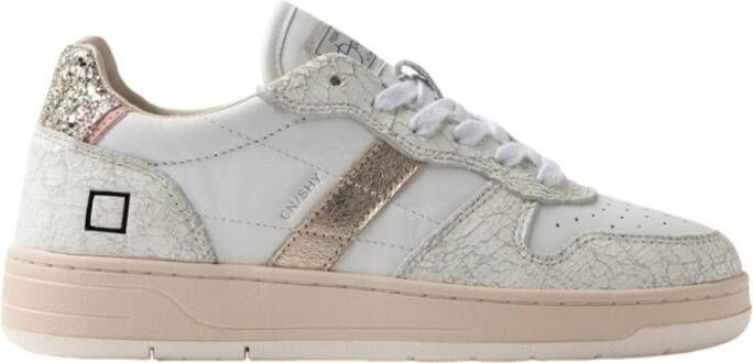 D.a.t.e. Court Shiny White Platinu Sneakers