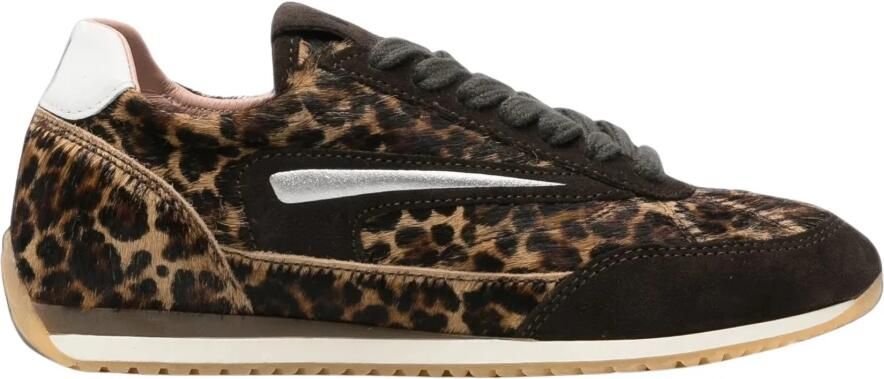 D.A.T.E Lage Sneakers Dames Athlet Ballet Suède Bruin