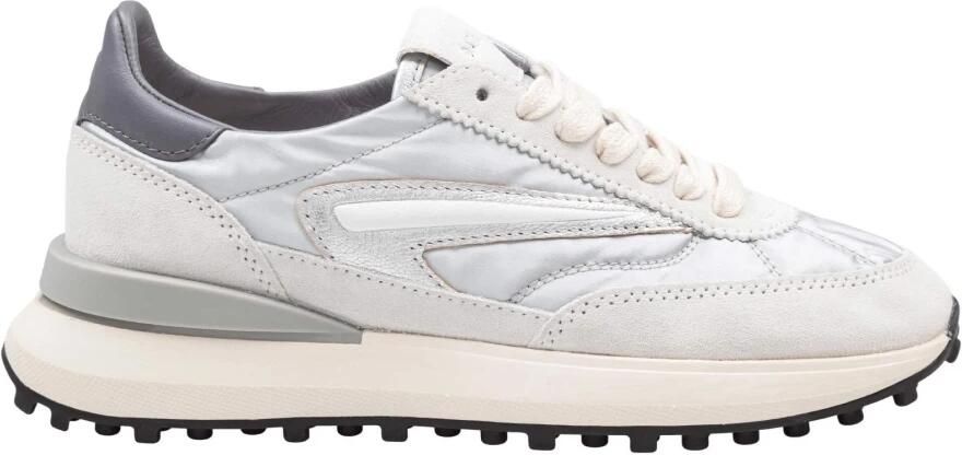 D.a.t.e. Zilveren Hardloopschoenen van Suède en Nylon