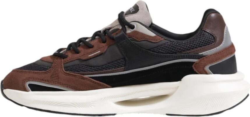 D.a.t.e. Bruine Sneakers met Suède en Leer Brown Heren