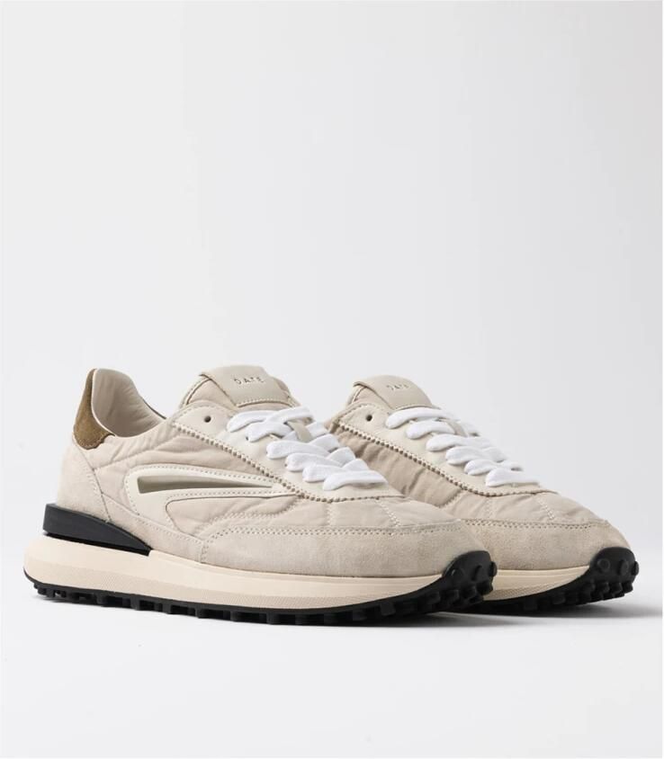 D.a.t.e. Beige Nylon Sneakers voor Heren