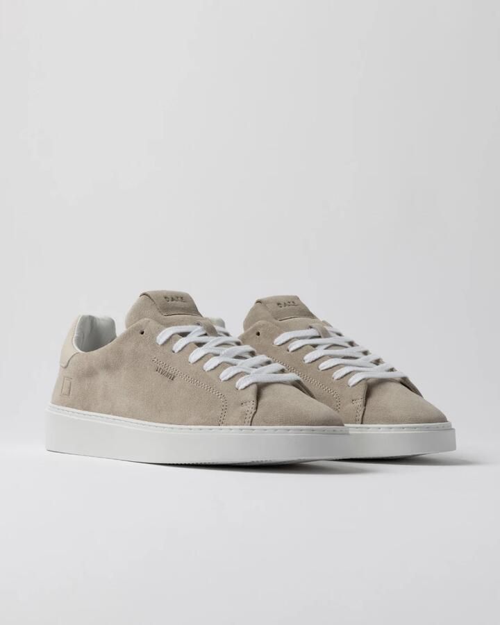 D.a.t.e. Beige Suède Lage Sneakers