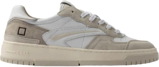 D.A.T.E Lage Sneakers Heren Torneo Maat: 41 Materiaal: Suède Kleur: Wit