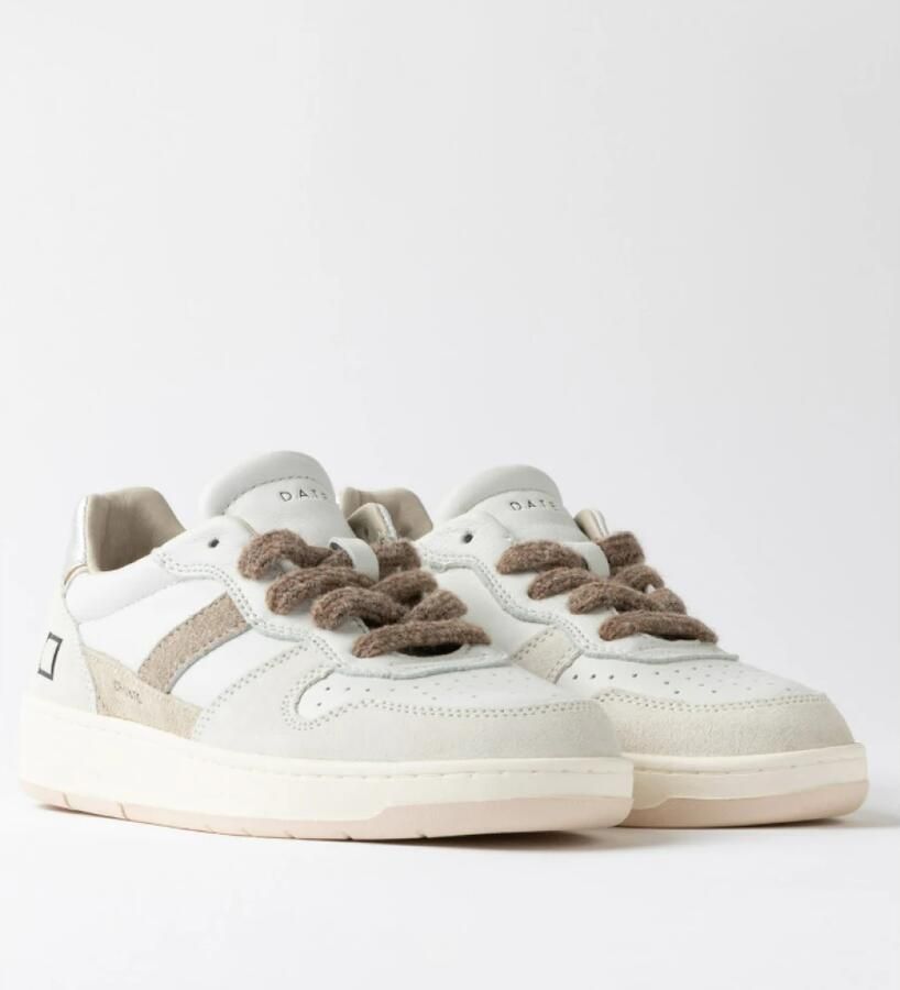 D.A.T.E. Sneakers W451-C2-VN-WS COURT 2.0 VINTAGE-WHITE SILVER