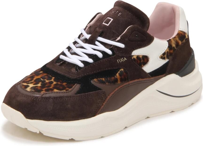D.a.t.e. Animal Print Bruine Sneaker Fuga Pony - Foto 3
