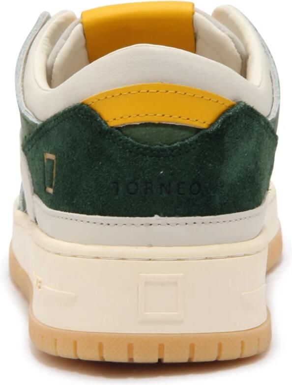 D.a.t.e. Kleurrijke Leren Sneakers Toernooi Stijl Green Heren - Foto 2