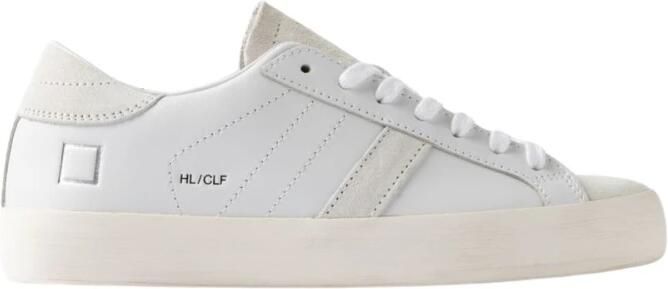 D.A.T.E. Lage Sneakers W451-HL-CA-WH HILL LOW CALF-WHITE