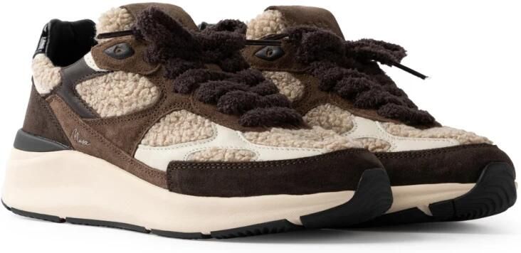 D.A.T.E. Sneakers W451-HL-SD-BR HILL LOW SUEDE-BROWN - Foto 7