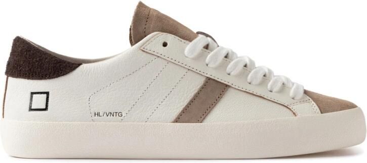 D.A.T.E. Lage Sneakers M451-HL-VN-WN HILL LOW VINTAGE-WHITE BROWN