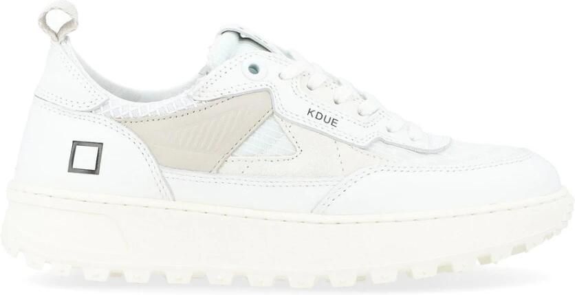 D.a.t.e. Hybride sneaker van technische stof en leer