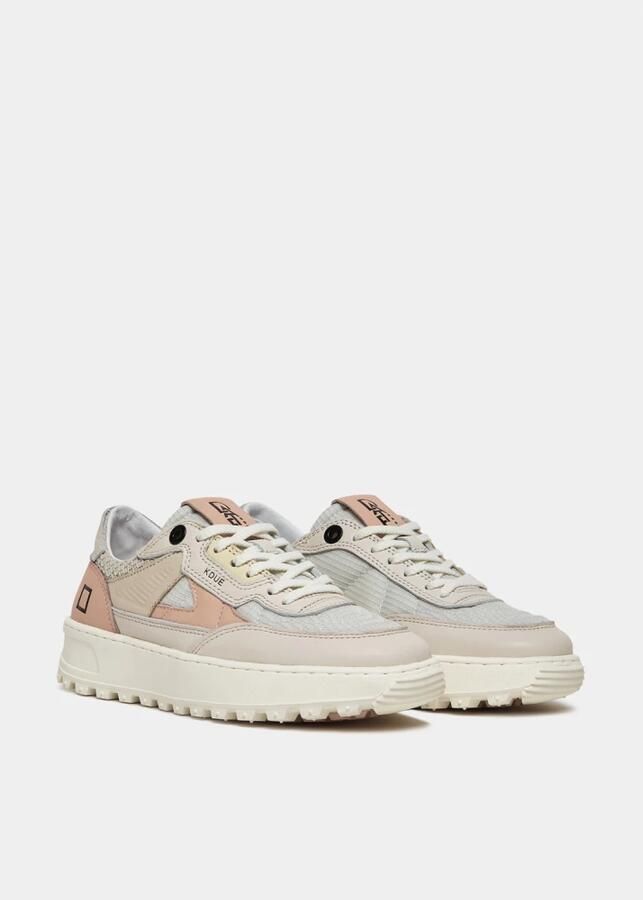 D.a.t.e. Beige en Roze Hardloop Hybride Sneakers Multicolor Dames - Foto 3