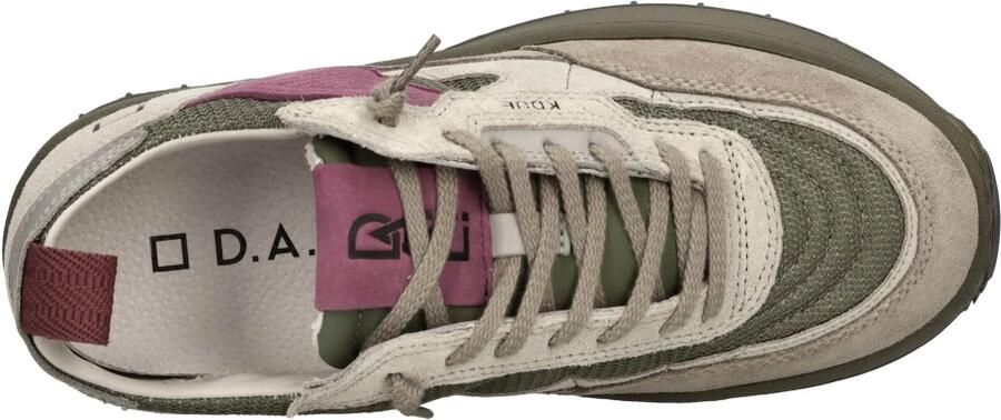 D.a.t.e. Sneakers met dikke zool en suède bovendetails in taupe paars Multicolor Dames - Foto 2
