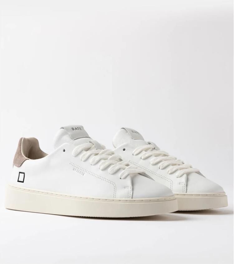 D.A.T.E Sneakers laag 'LEVANTE WHITE-TAUPE' wit - Foto 2