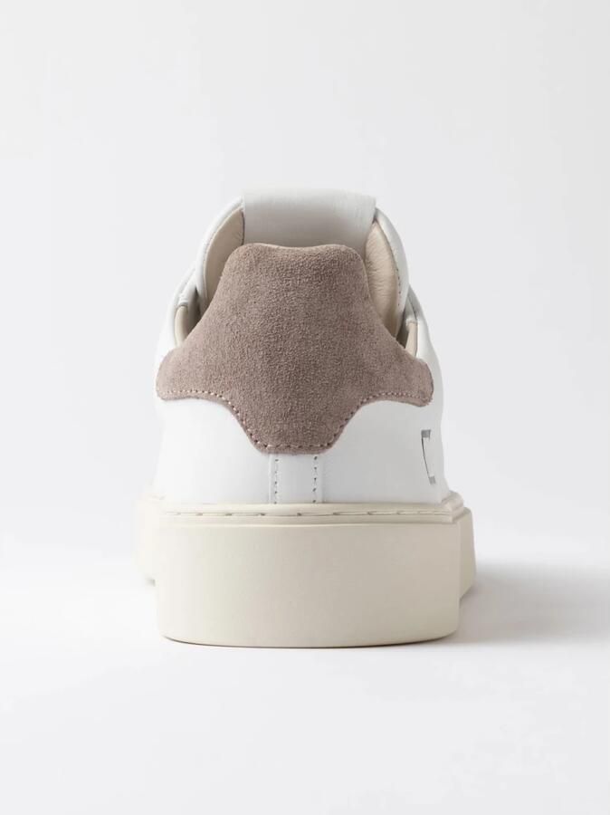 D.A.T.E Sneakers laag 'LEVANTE WHITE-TAUPE' wit - Foto 3