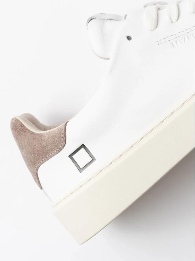 D.A.T.E Sneakers laag 'LEVANTE WHITE-TAUPE' wit - Foto 5
