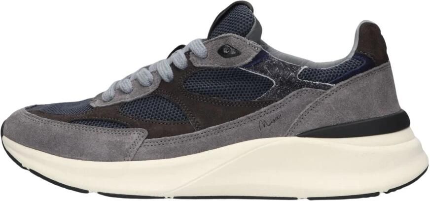 D.A.T.E Lage Sneakers Heren Musa Blauw - Foto 6