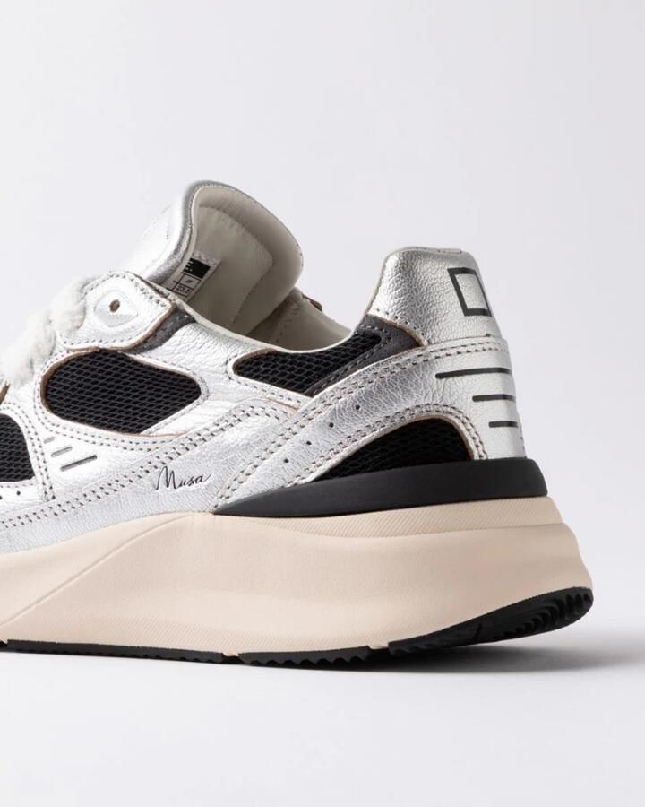 D.A.T.E. Sneakers W451-MS-LM-BK MUSA LAMINATED-BLACK - Foto 4