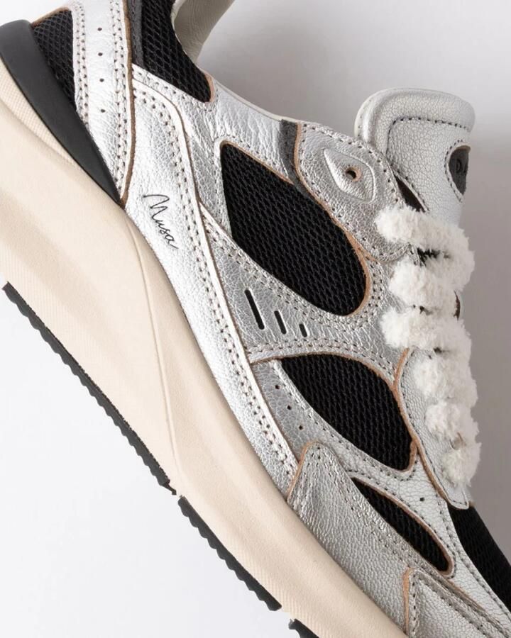 D.A.T.E. Sneakers W451-MS-LM-BK MUSA LAMINATED-BLACK - Foto 5