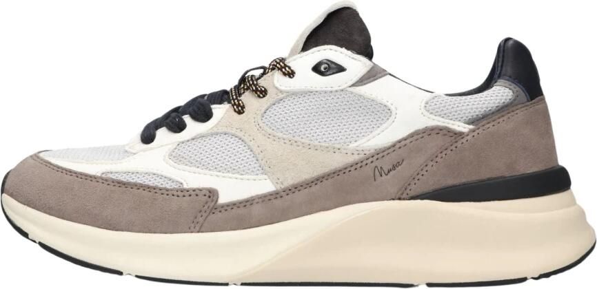 D.A.T.E Lage Sneakers Heren Musa Textiel Taupe - Foto 6