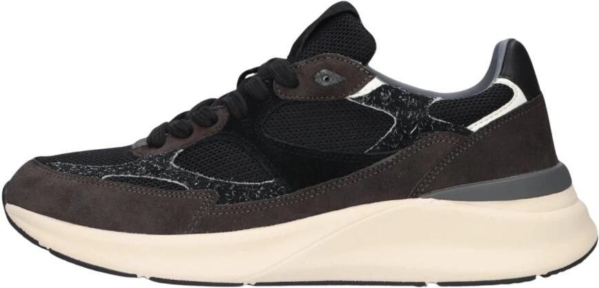 D.A.T.E Lage Sneakers Heren Musa Suède Zwart - Foto 6